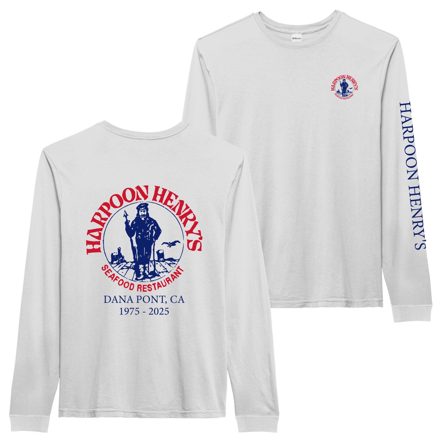 HH Vintage White/Red Navy Long Sleeve