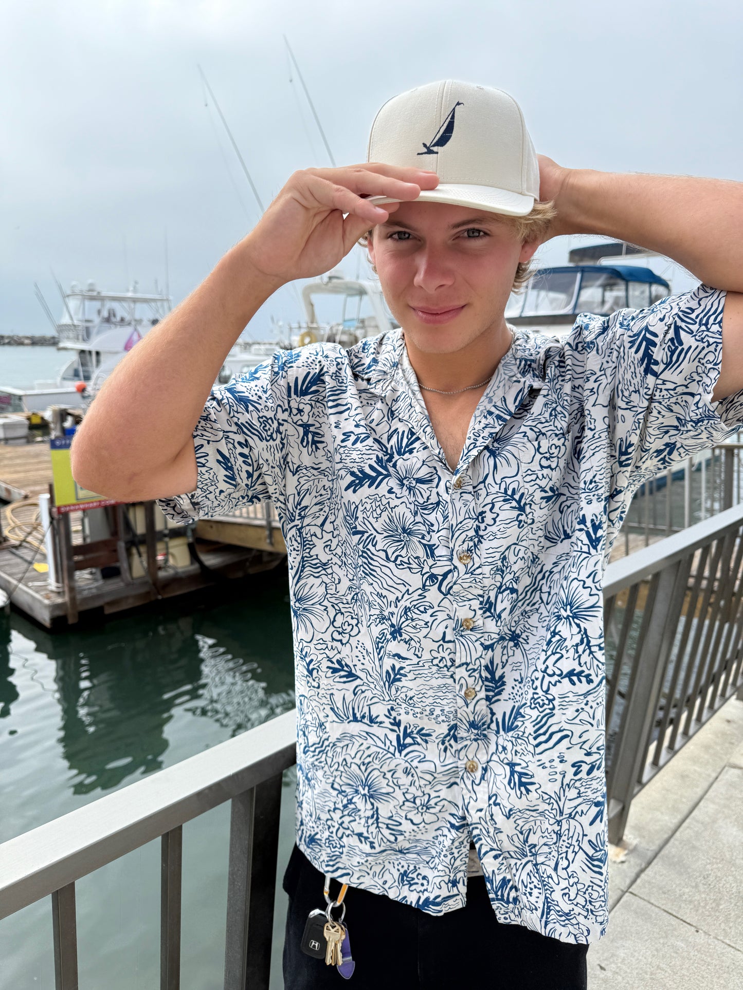 W&S Sailboat Hat Ivory