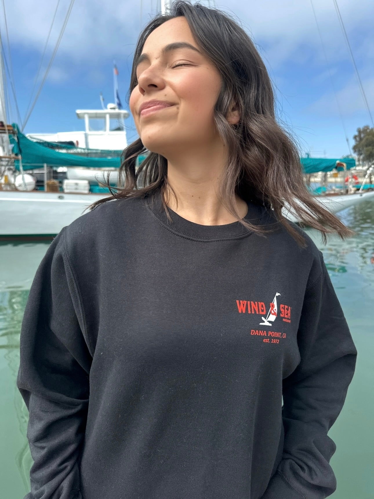 W&S Crew Sweatshirt Black
