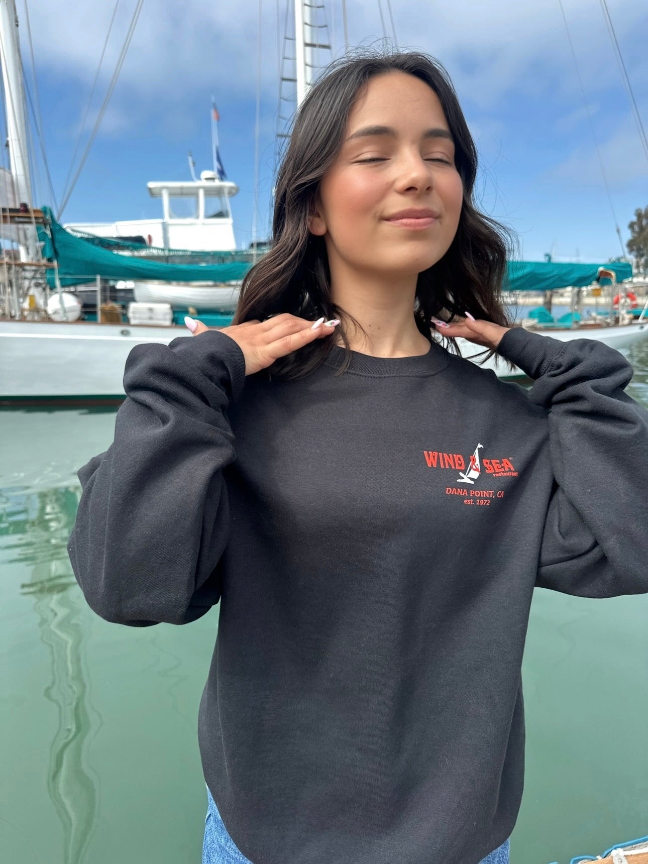 W&S Crew Sweatshirt Black