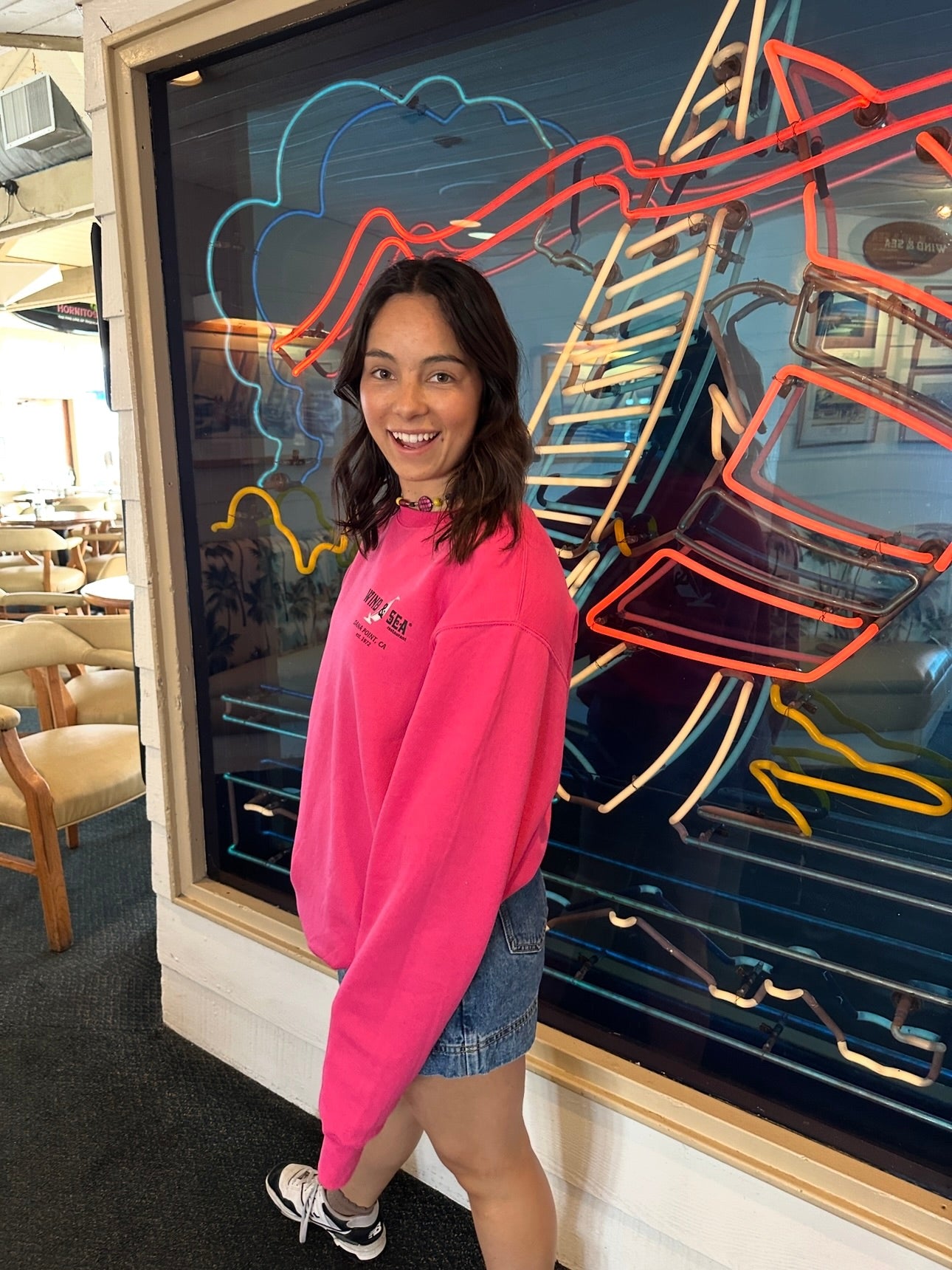 W&S Crew Sweatshirt Pink