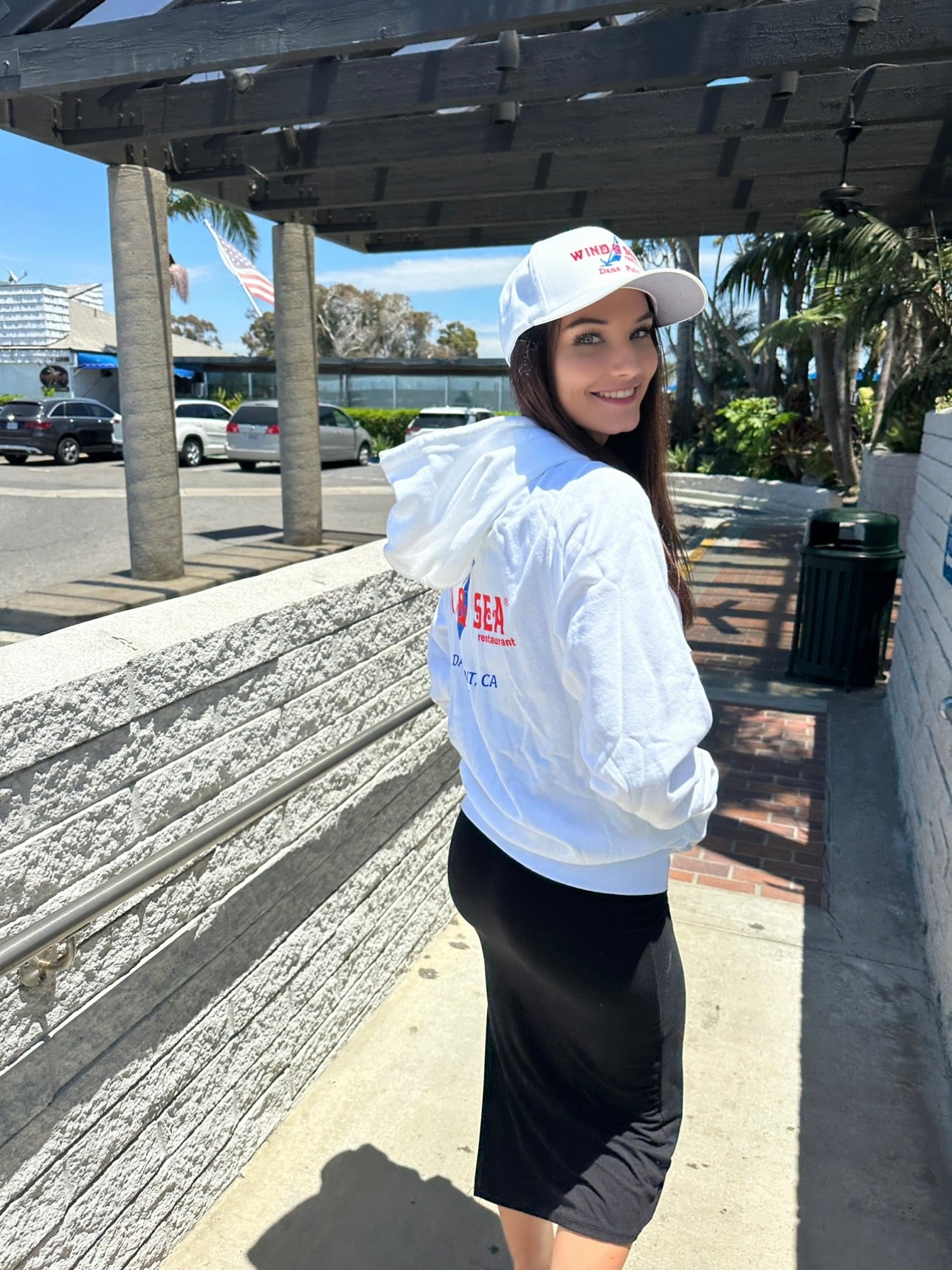 W&S Zip Sweatshirt White