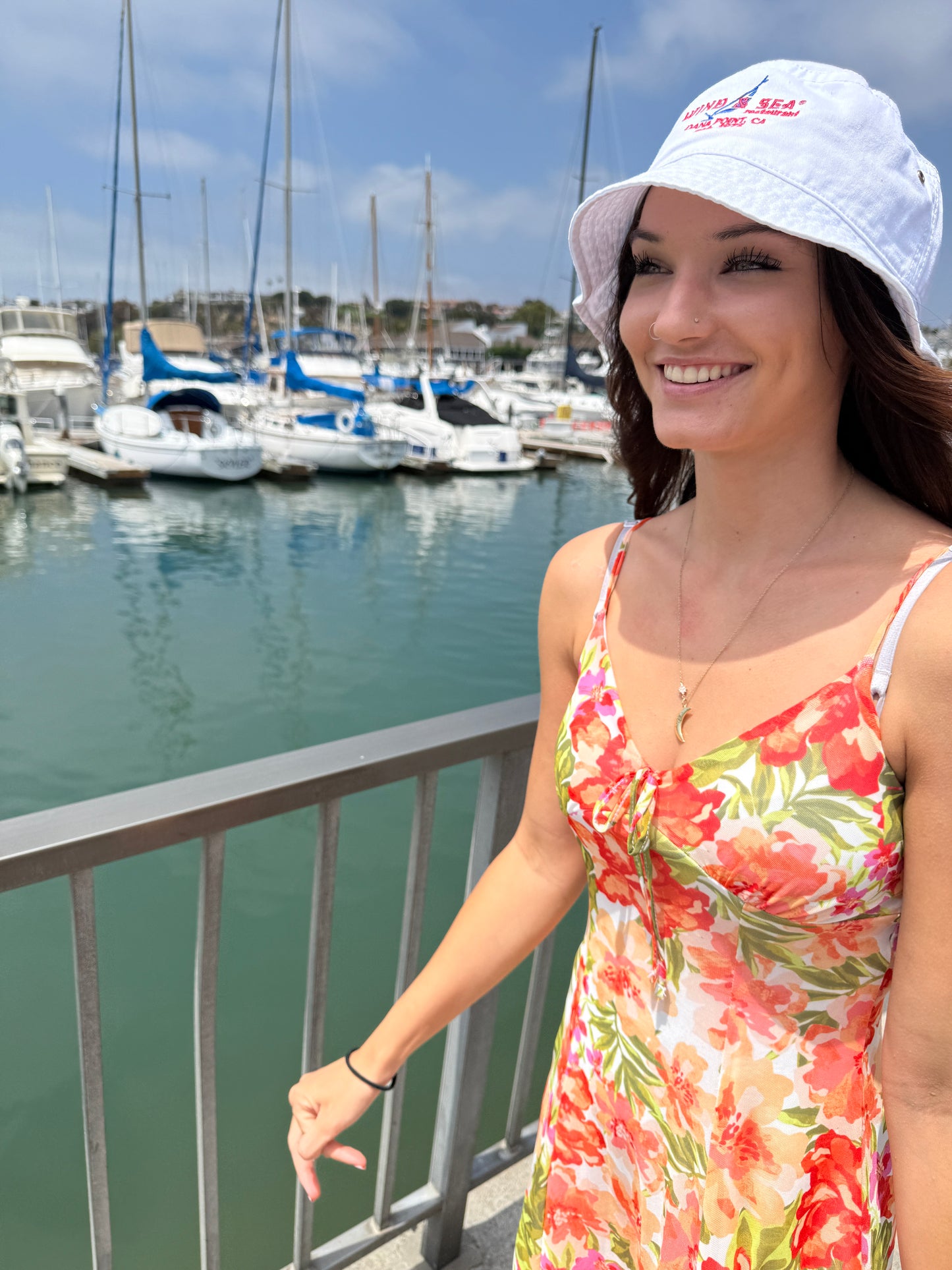 W&S Bucket Hat White