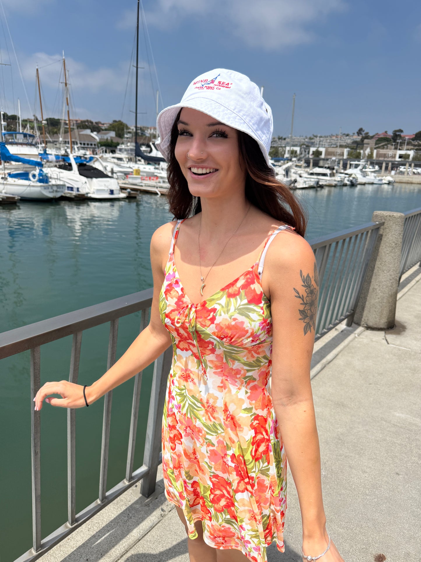 W&S Bucket Hat White