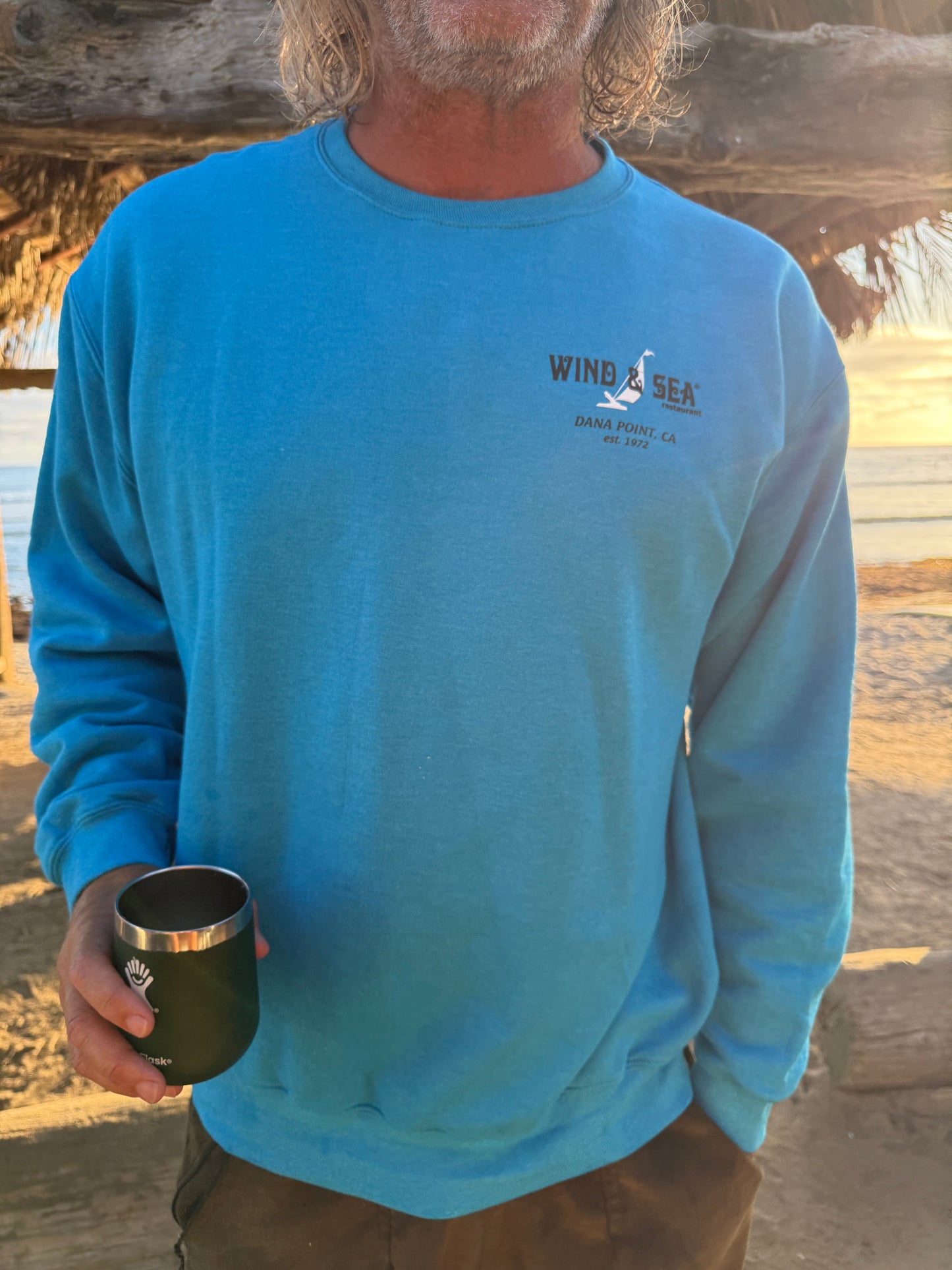 W&S Crew Sweatshirt Teal/Black