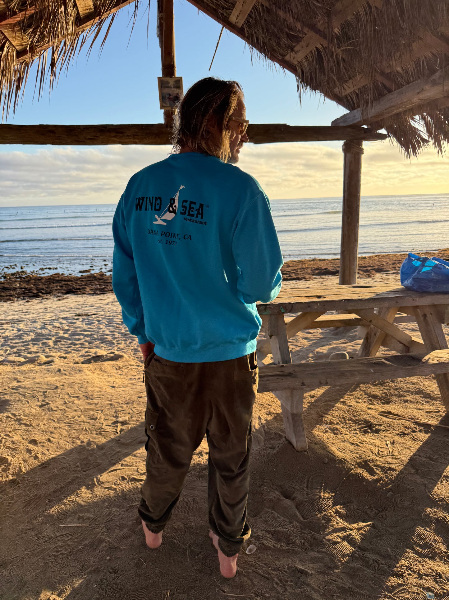 W&S Crew Sweatshirt Teal/Black
