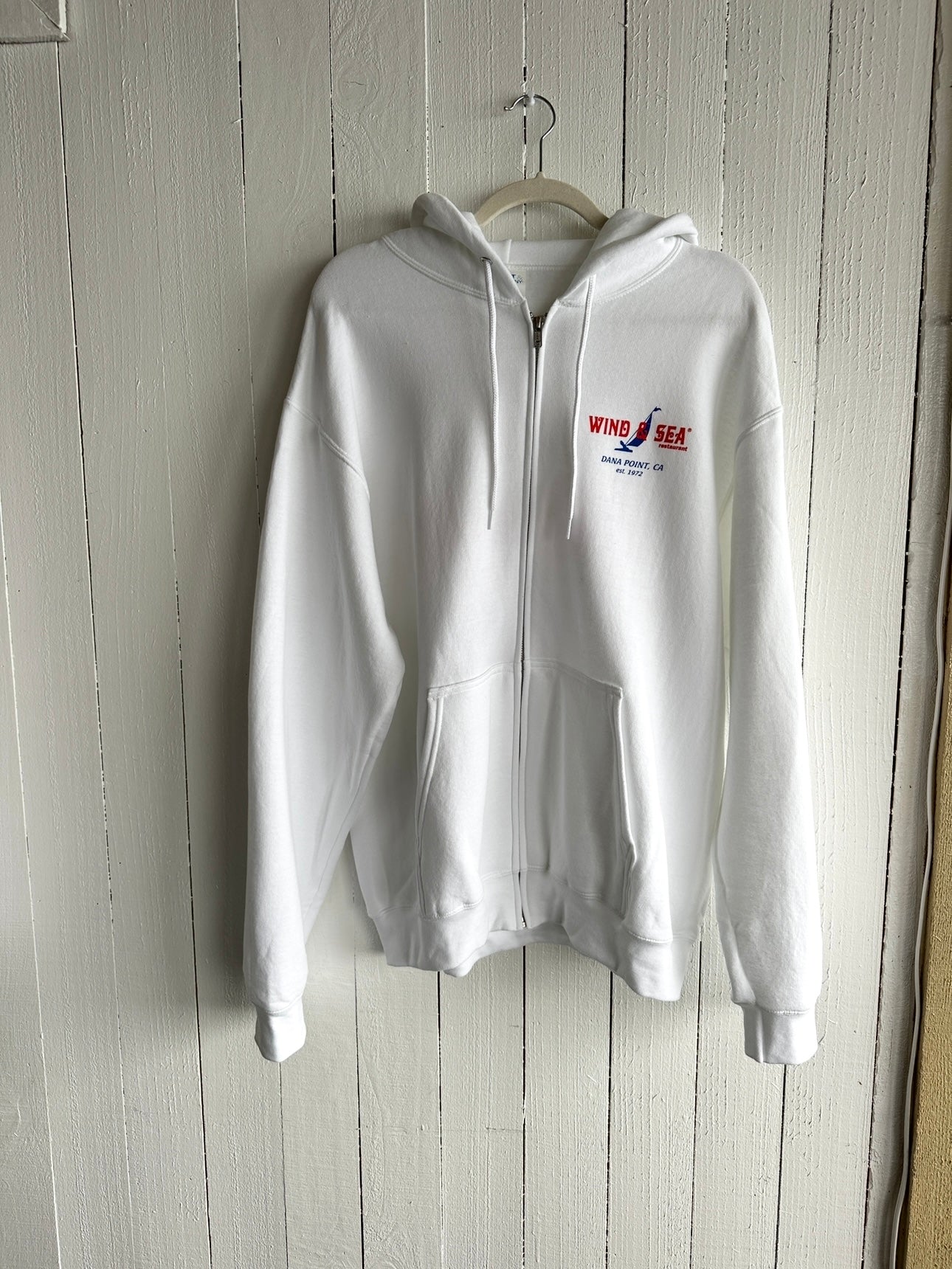 W&S Zip Sweatshirt White