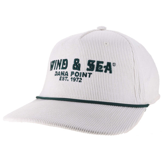W&S White/Green Corduroy Hat