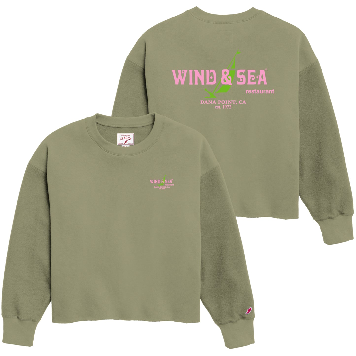 W&S Green Flash Cropped Crewneck
