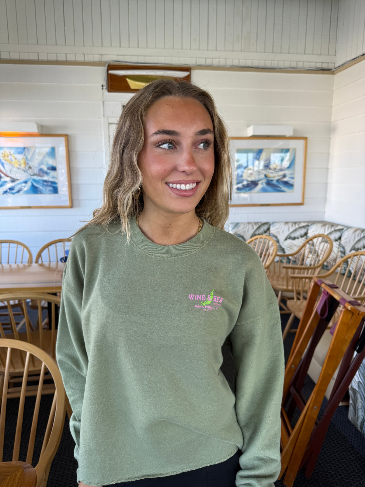 Green Flash Midi Crewneck