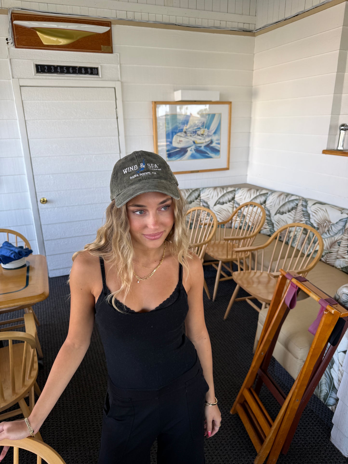 Green Salt Wash Corduroy Hat