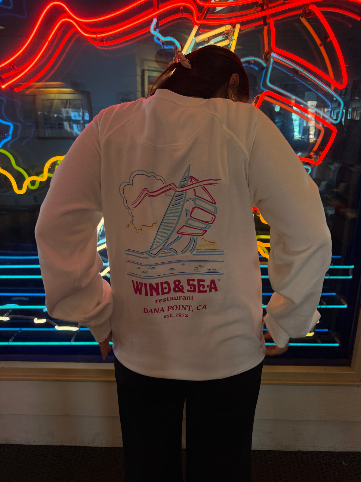 70s White Crewneck