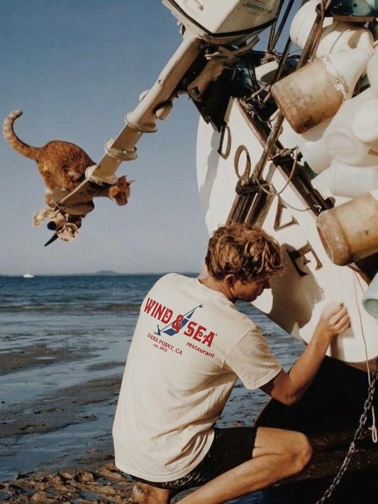Vintage Wash Beige Tee