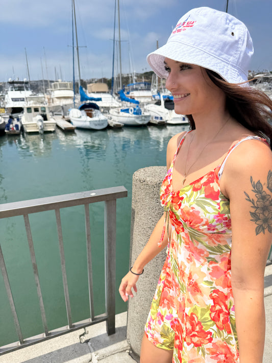 W&S Bucket Hat White