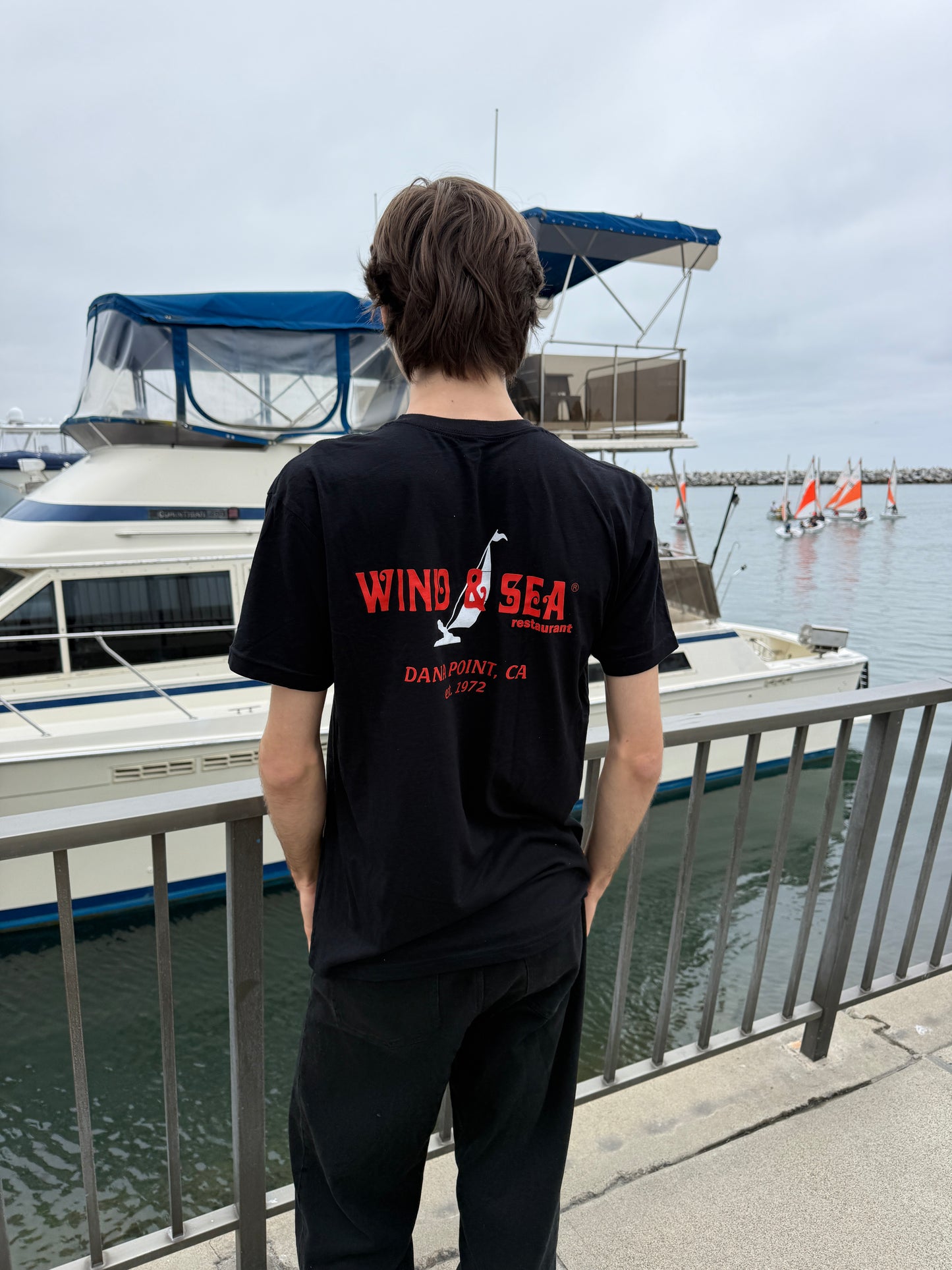 W&S Black/Red Tee