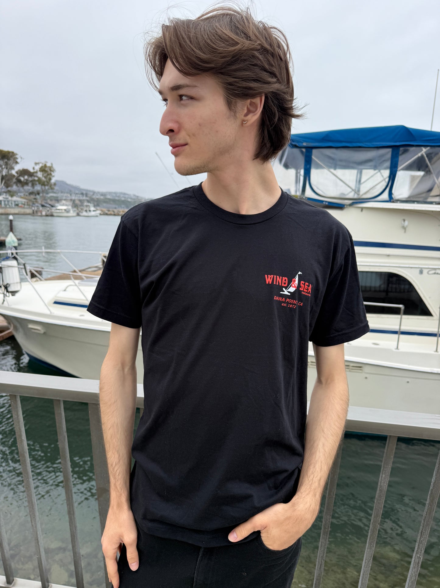 W&S Black/Red Tee