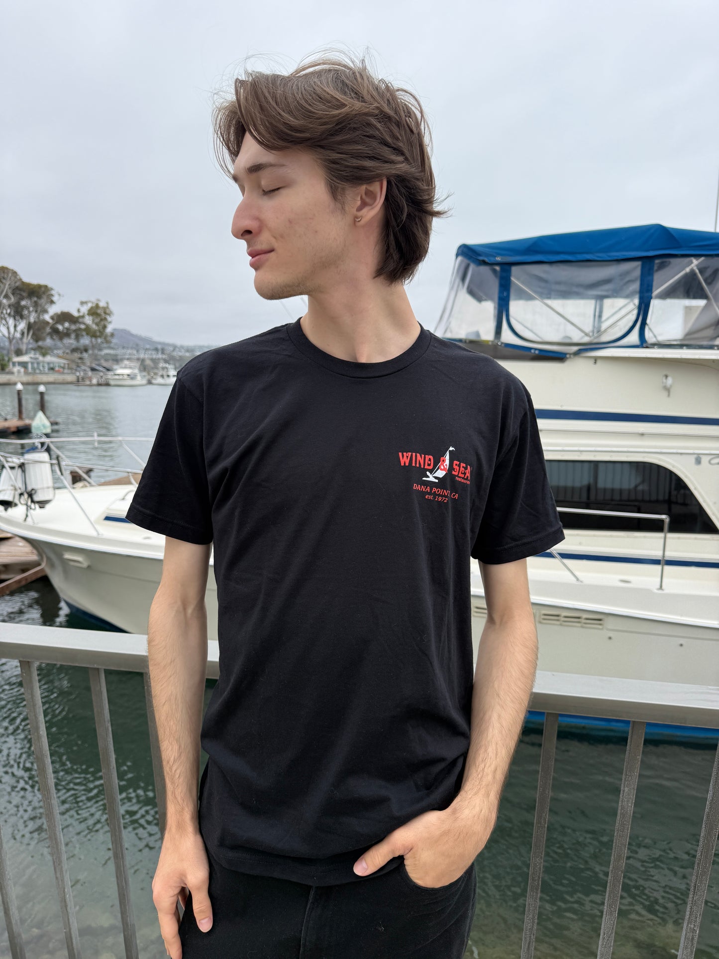 W&S Black/Red Tee
