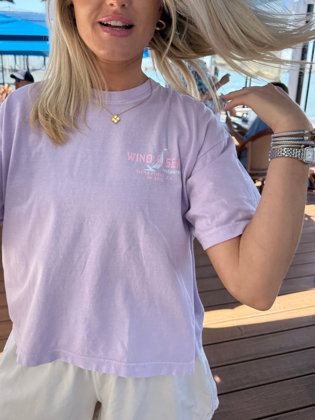 Orchid Crop Tee