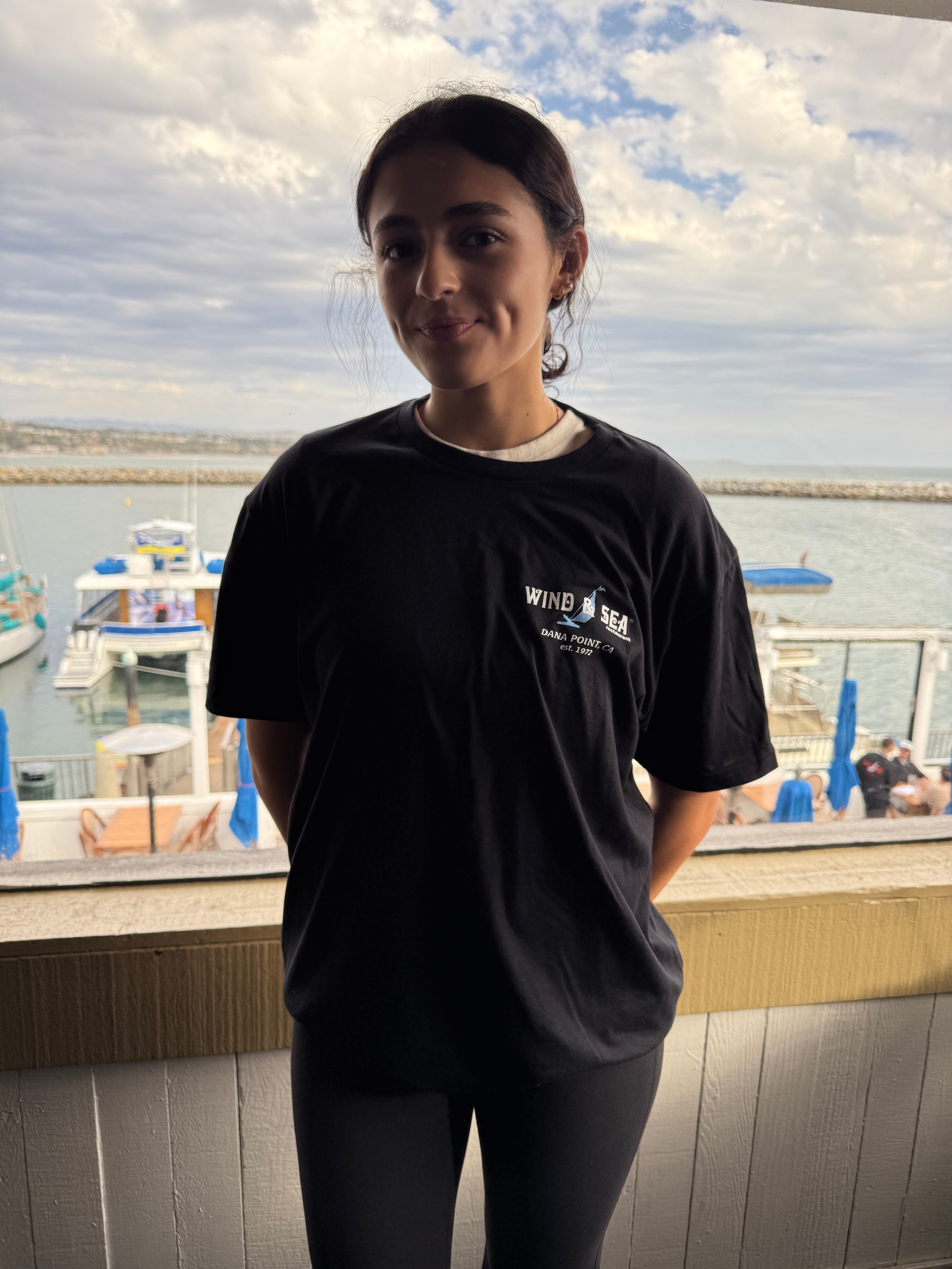 W&S Black/White Tee – Wind & Sea Restaurants, Inc.