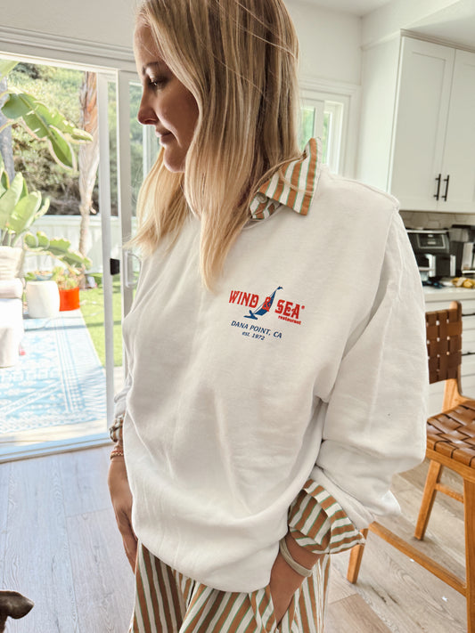 W&S Crew Sweatshirt White