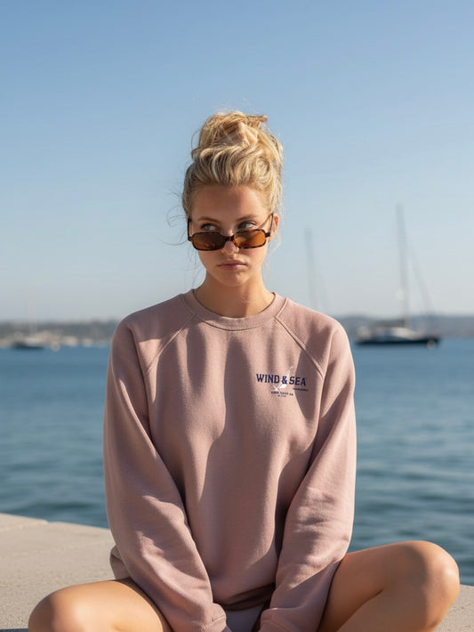 W&S Rose All Day Crewneck